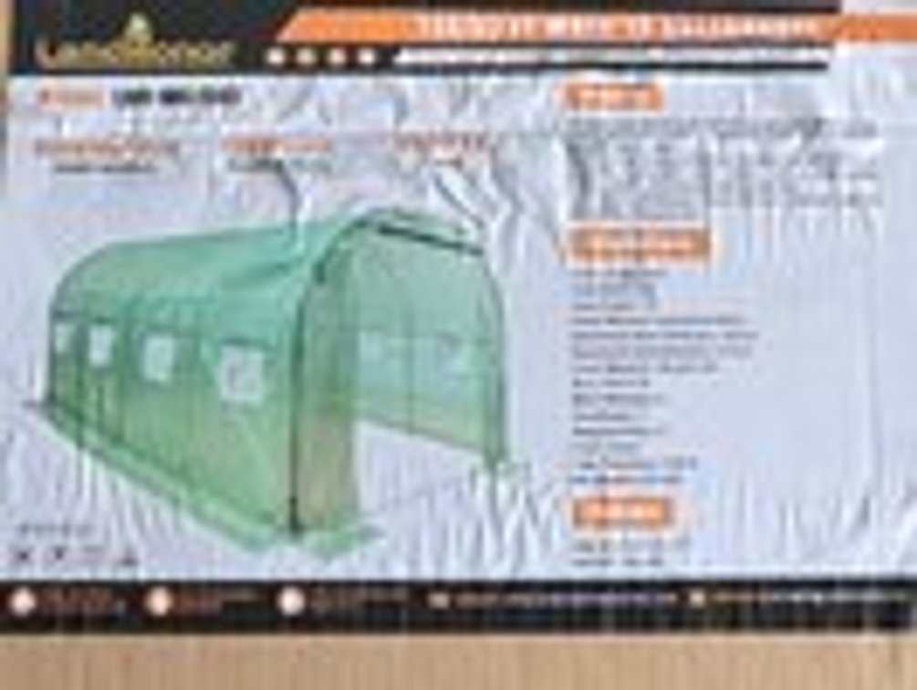 Unused Landhonor 15' x 7' x 7' Walk In Greenhouse