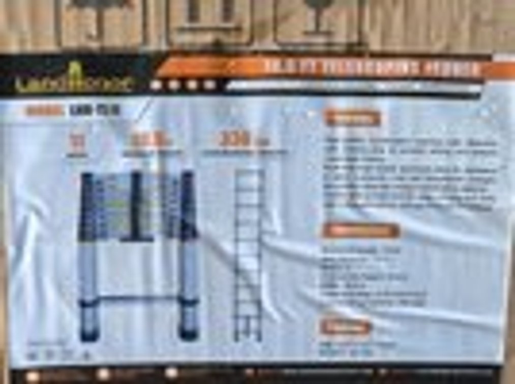 Unused Landhonor 10.5' Telescopic Ladder
