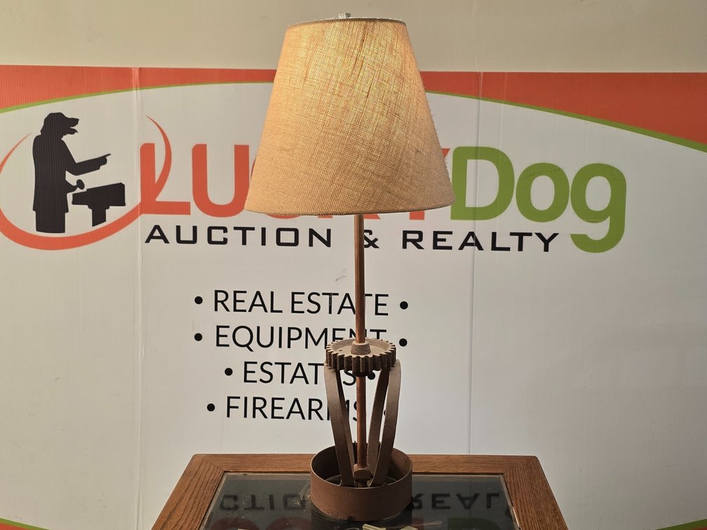 Decorative Industrial Table Lamp - Measures 31" Tall