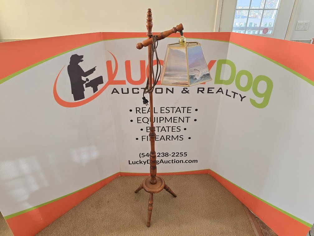Nautical Themed Floor Lamp - Measures 54" Tall