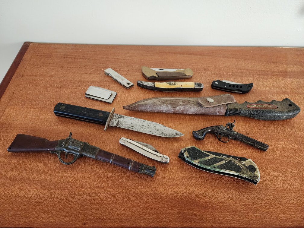 Assorted Pocket Knives, Fixed Blade Knives
