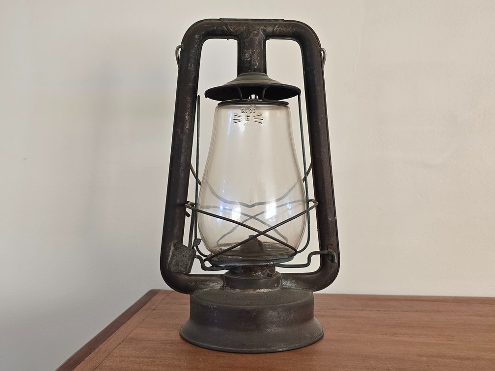 Antique Railroad Kerosene Lantern No. 2 - Measures 14" Tall
