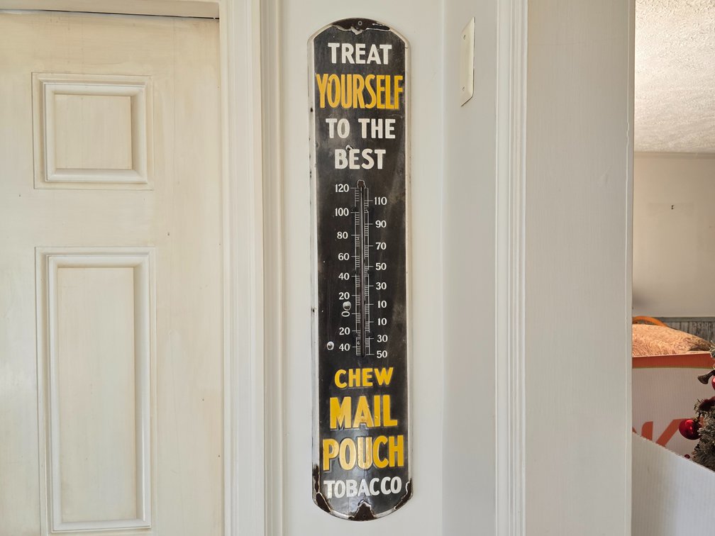 Mail Patch Tobacco Thermometer - Measures 38"