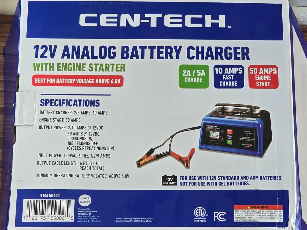 Cen-Tech Battery Charger