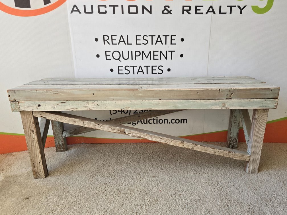 Wooden Bench - Measures 47" x 14" x 18"