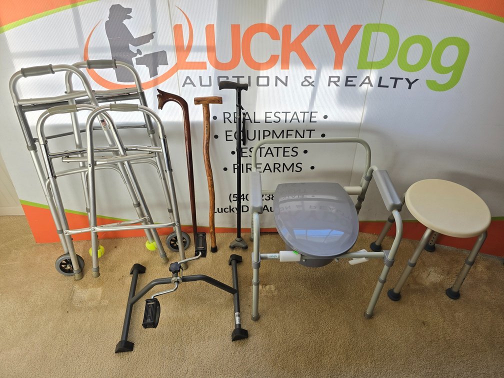 Walkers - Canes - Foot Pedal Exerciser - Potty Chair - Shower Stool