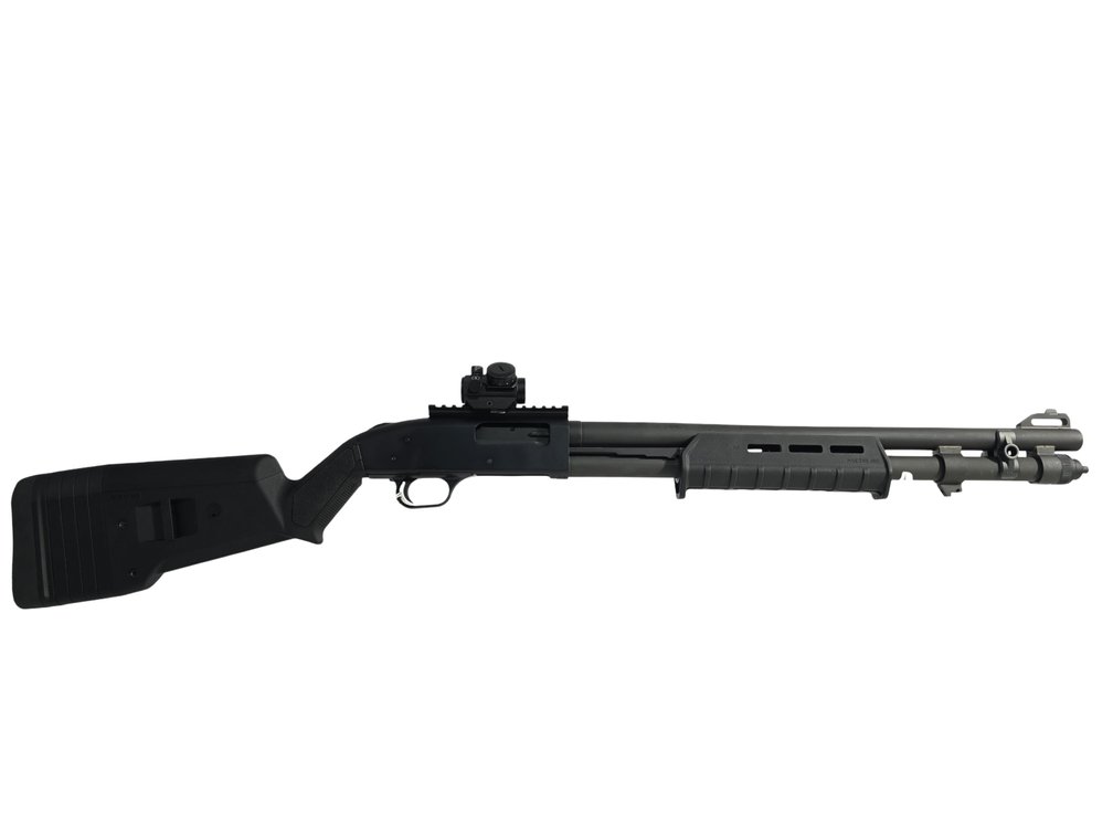 Mossberg 590A1 12Ga - Magpul Furniture - 20" Barrel - Bushnell Red Dot - Inforce Tactical Light - Factory Box - Serial V1725746