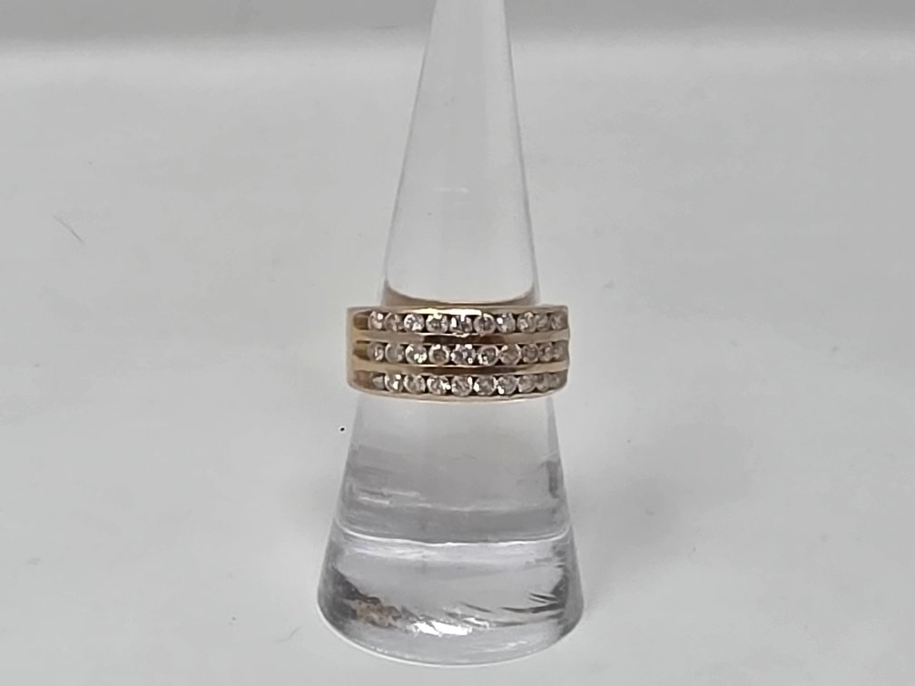 14-KT Gold and Diamond Ring - Size 7.5 - 6.04 Grams TW - Appraisal of $1795 in 2013