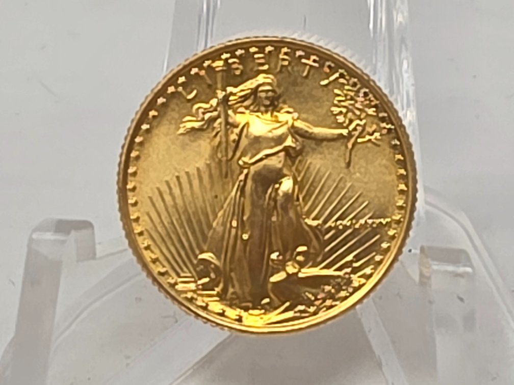 1986 $5 Dollar 1/10th Oz .999 Gold Coin