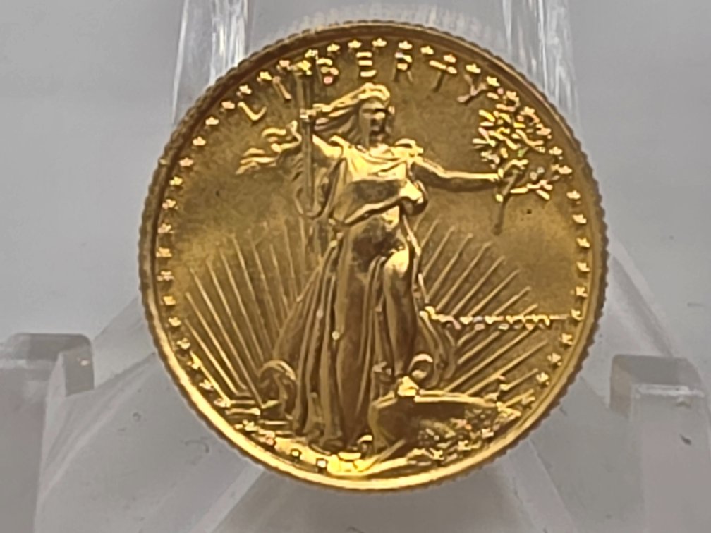 1987 $5 Dollar 1/10th Oz .999 Gold Coin