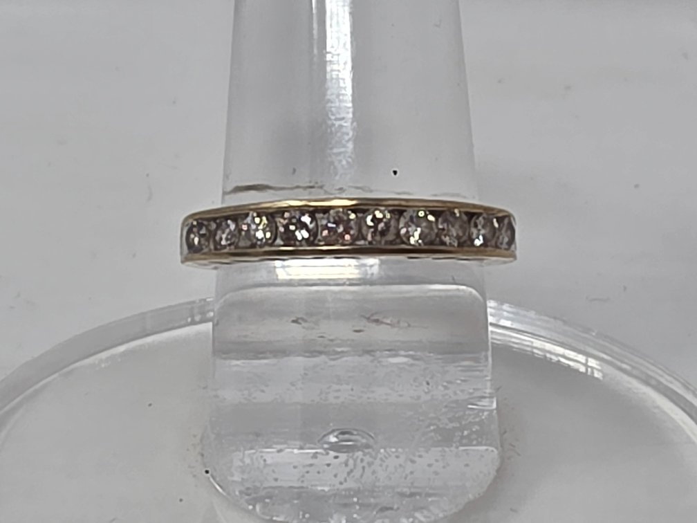 10-KT Gold Diamond "I Love You" Ring - Size 7.25 - Round Full Cut Diamonds (10 Total) .50 Carats Total - Clarity SI-2 - I-1 - Color: J-K - 2.5 Grams Total Weight
