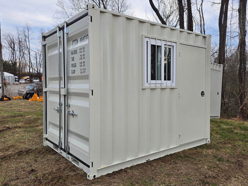 Unused 10' Mini Office Container - Walk in door - Window  2373
