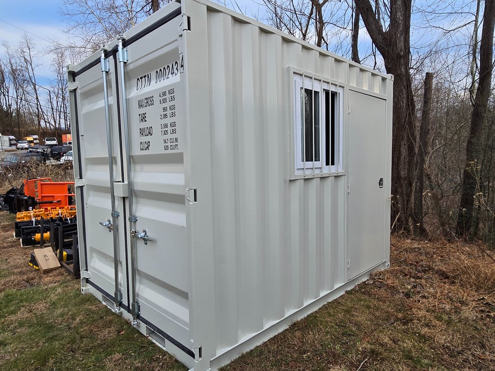 Unused 10' Mini Office Container - Walk in door - Window 2343