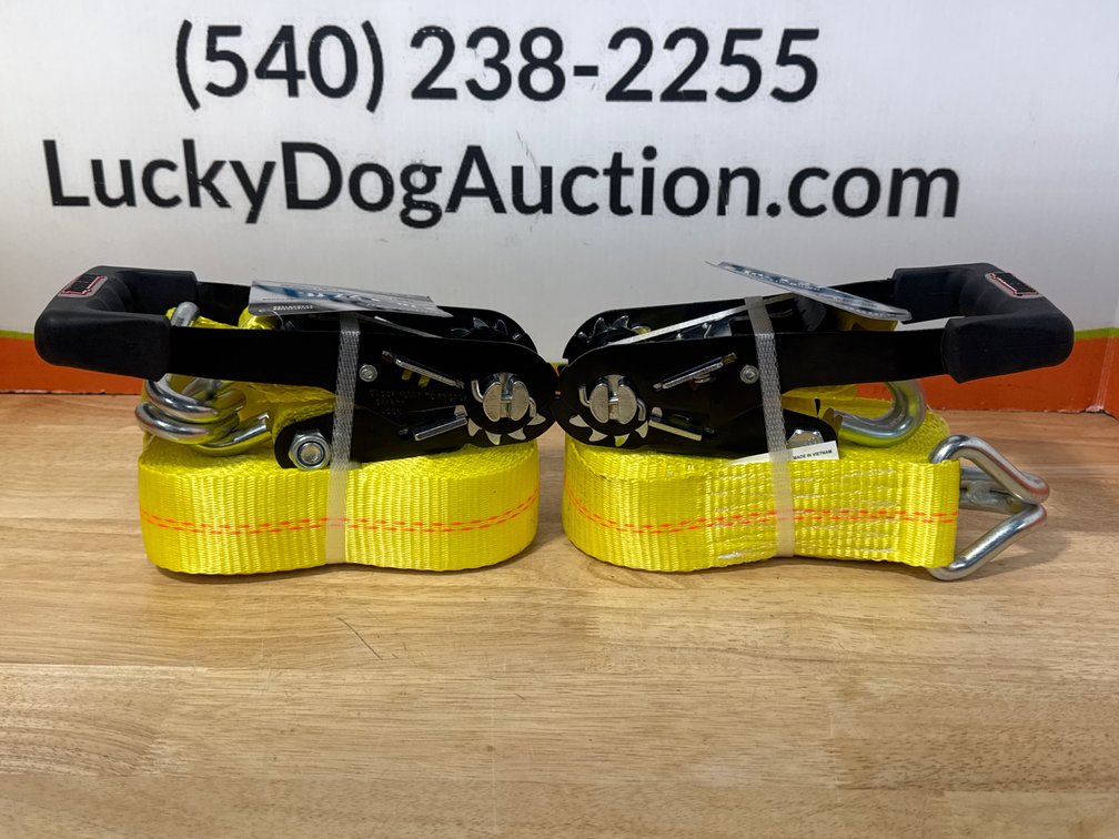 (2) Unused 2”x27’ 10,000Lb Break Strength Ratchet Straps