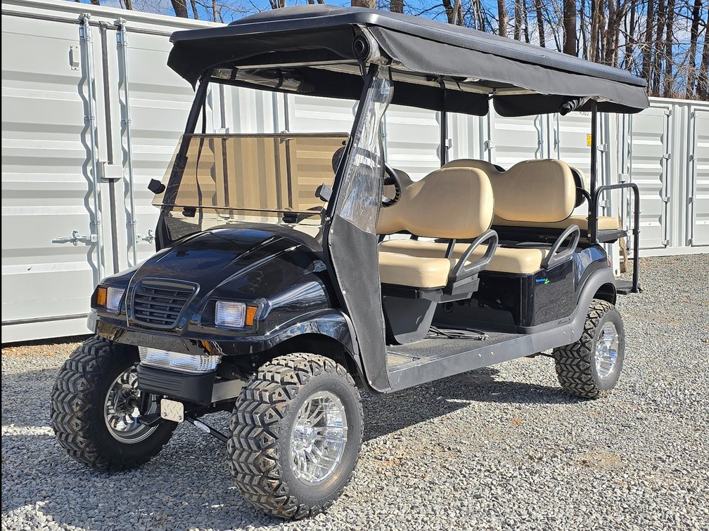 2009 Club Car Villager 6 Seater Electric Golf Cart - Enclosure Canopy - Ran/Drove when Tested