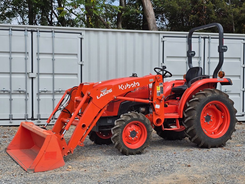 2021 Kubota L2501 Diesel Tractor  - 25HP  - 4x4  - LA526 Removable Loader  - Third Function  - Smooth Bucket  - 231 Hrs  - Owners Manual  - Ran When Tested