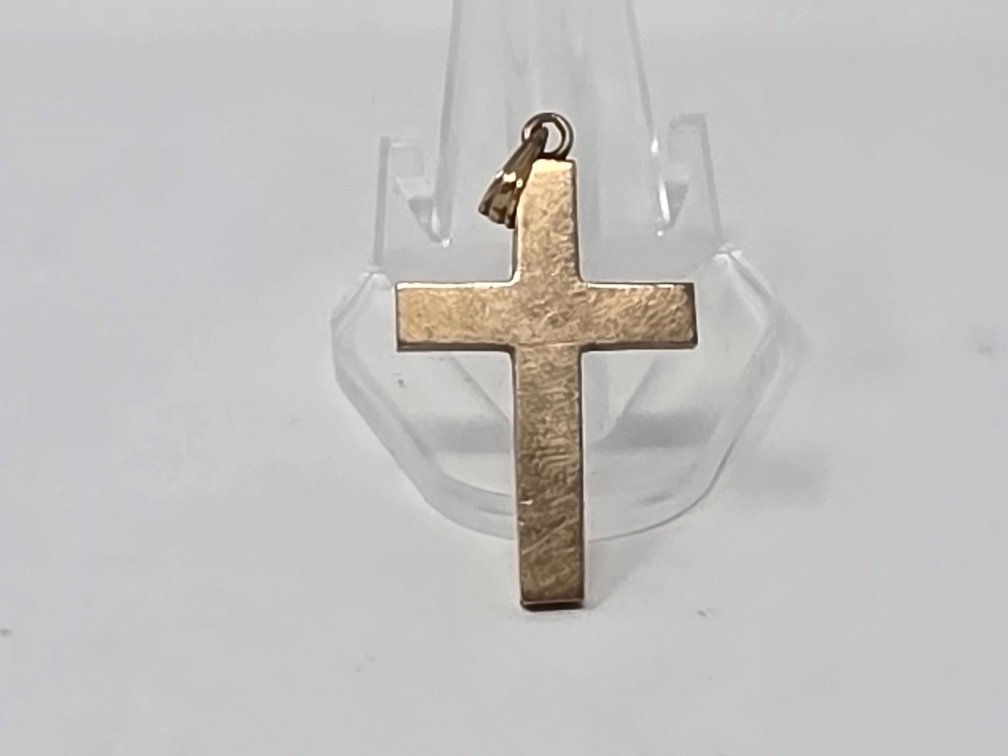 Cross Pendant 10-KT Gold - Measures 32.5MM x 18MM - 1.6 Grams Total Weight