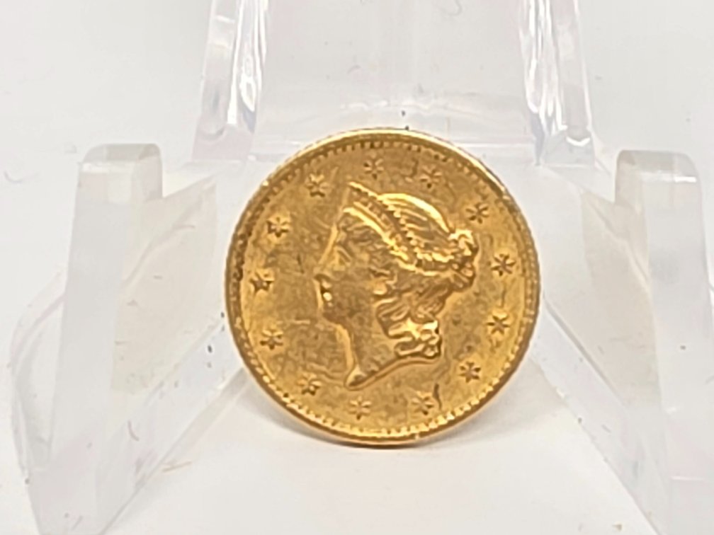 Type 1 - 1851 Liberty Head One Dollar Gold Coin