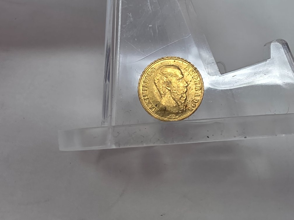 1865 Mexico Maximilano Emperador - Mexico Gold Coin