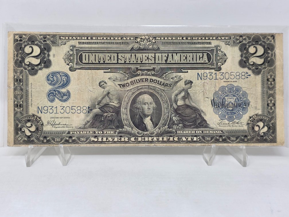 1899 $2 Silver Certificate Large Note