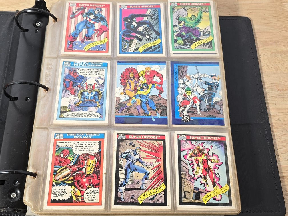 Collection of Marvel Trading Cards