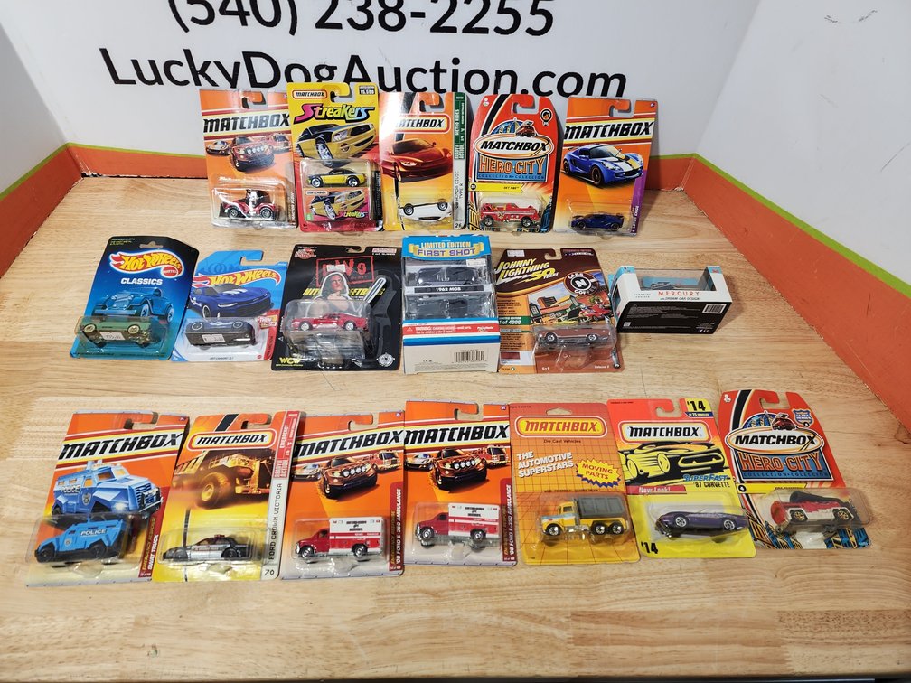 Assorted Die Cast Toy Cars (18) Included