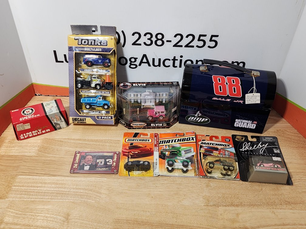 Dale Jr Metal Lunchbox - Tonka Die Cast City Defenders - Matchbox Cars