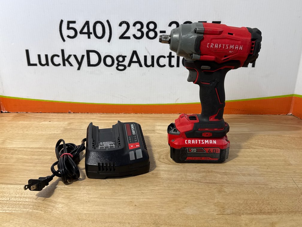 Craftsman Brushless RP 2 Speed 1/2” Drive Impact w/ 4.0ah Battery and Charger