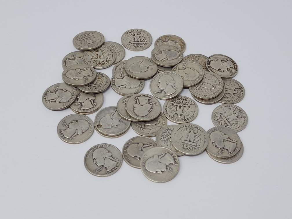 (40) Washington Silver Quarters - Assorted Dates