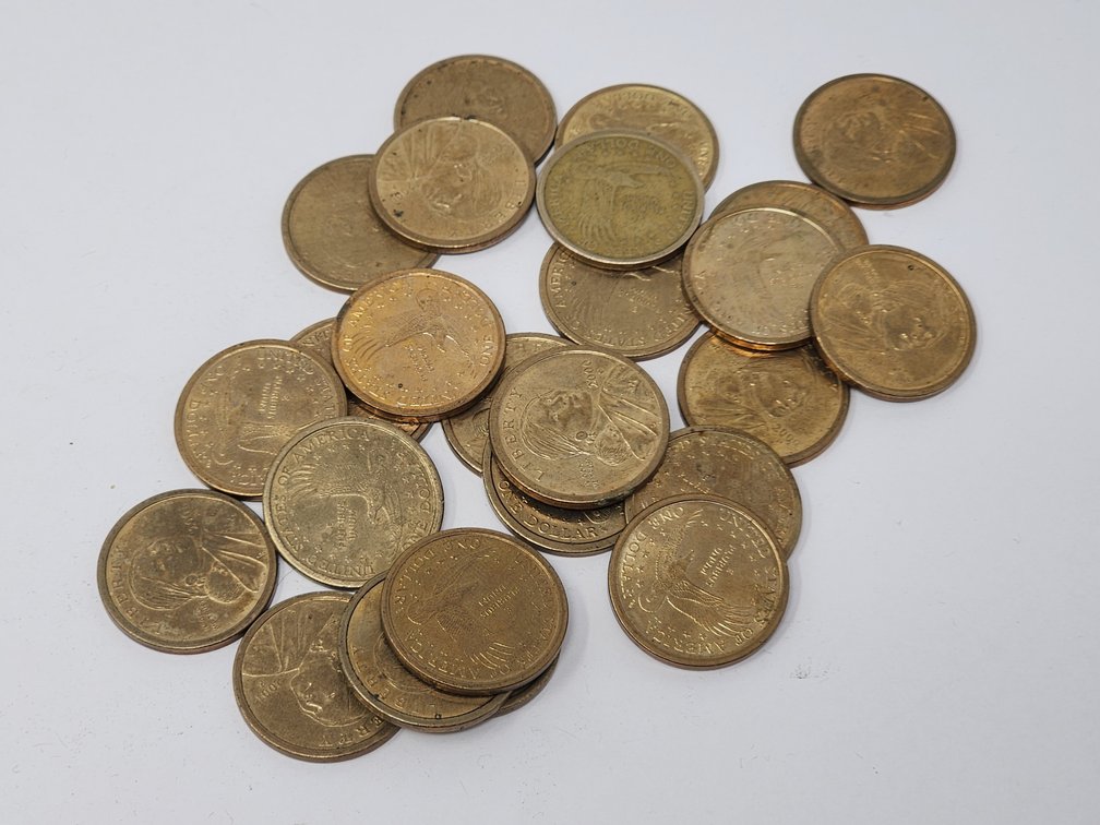 Sacagawea $1 Dollar Coins (25) Dollars Face Value