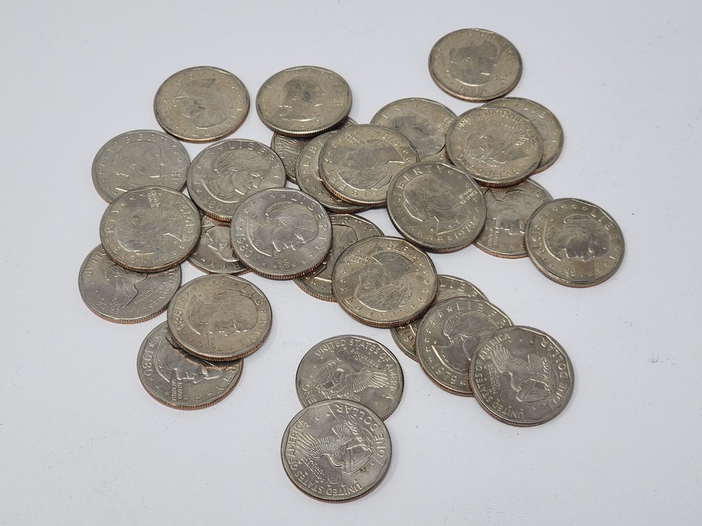 (26) Susan B Anthony $1 Coins - Various Dates