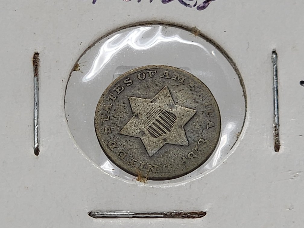 1853 US 3 Cent Silver Piece