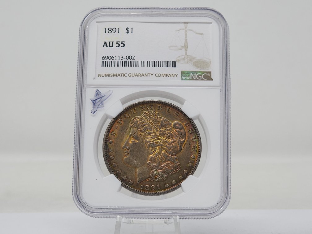 NGC 1891 AU 55 Morgan Silver Dollar