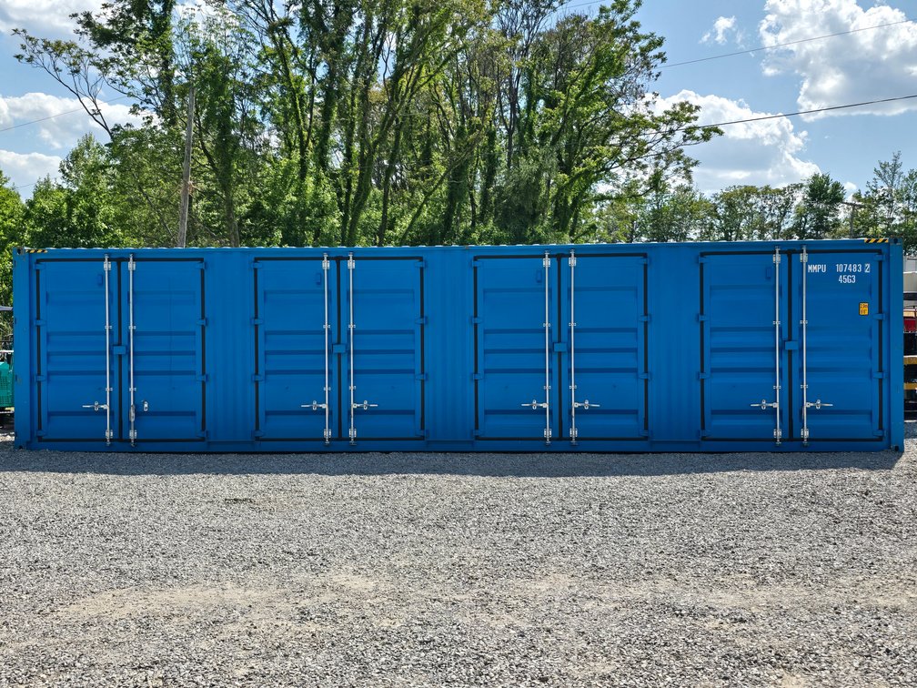 IRC 40' Blue Storage Container w/ 8 Side Doors & 2 End Doors - MMPU1074832