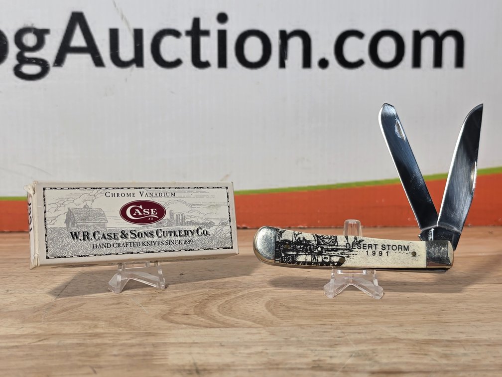 Case XX Trapper Desert Storm 1991 Knife w/ Box
