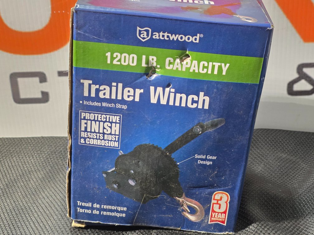 Trailer Winch 1200 LB Capacity