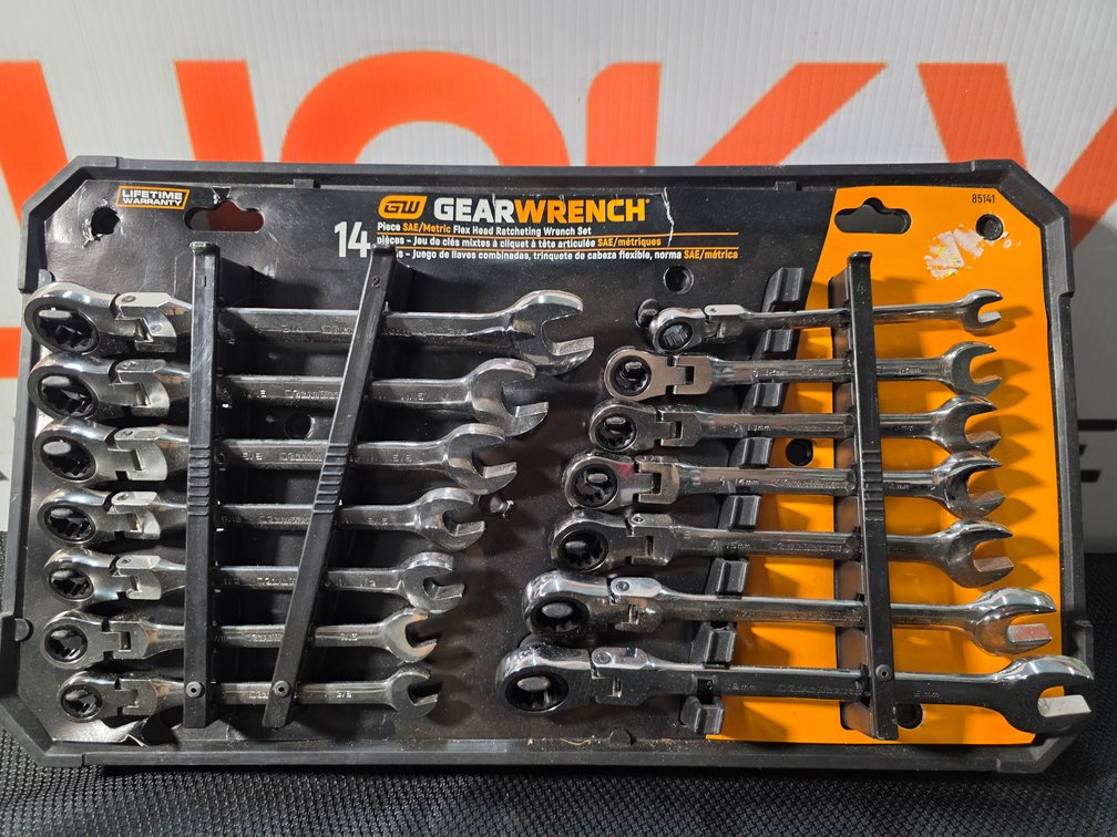 Gear Wrench 14 Piece Flex Head Ratcheting Wrench Set