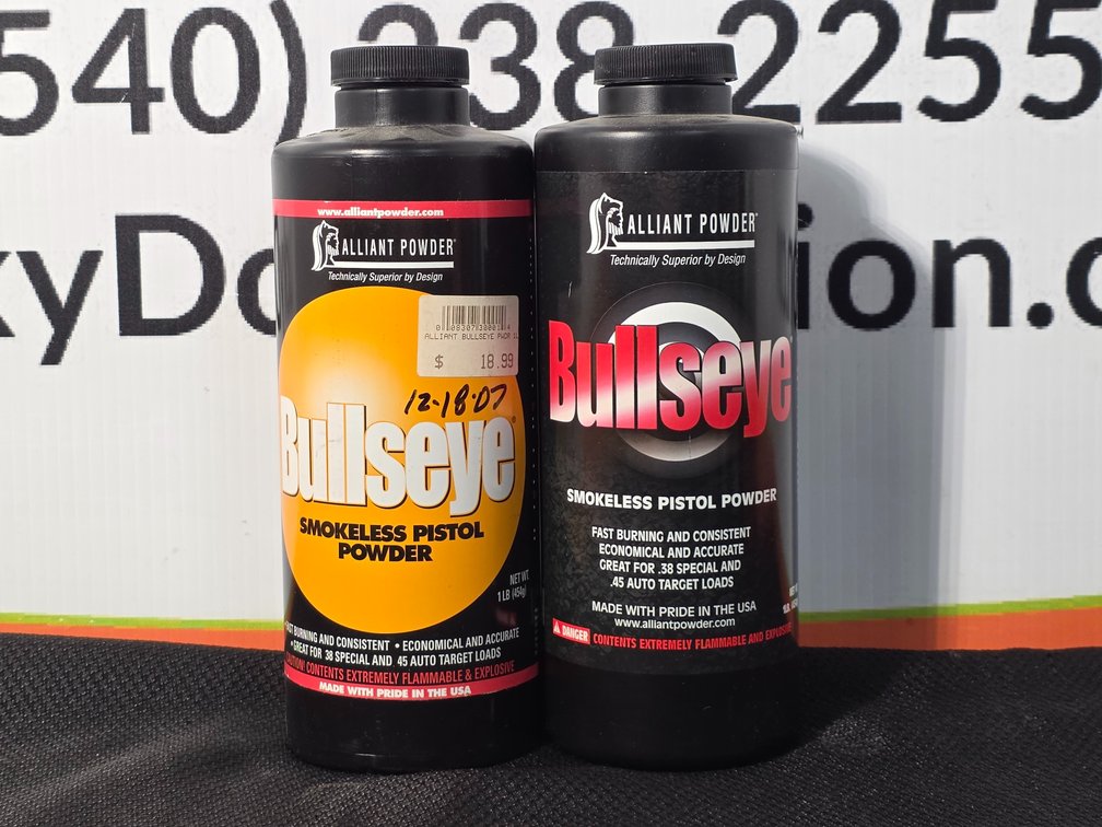 (2) Sealed - Alliant Powder Bullseye Smokeless Pistol Powder