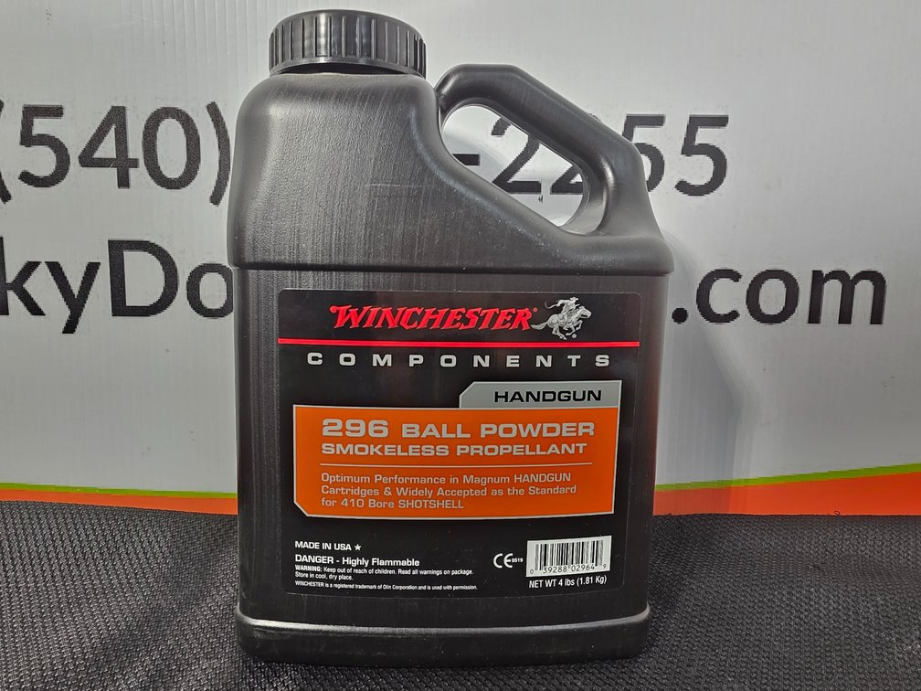 Sealed 4lbs Winchester Handgun 296 Ball Powder Smokeless Propellant