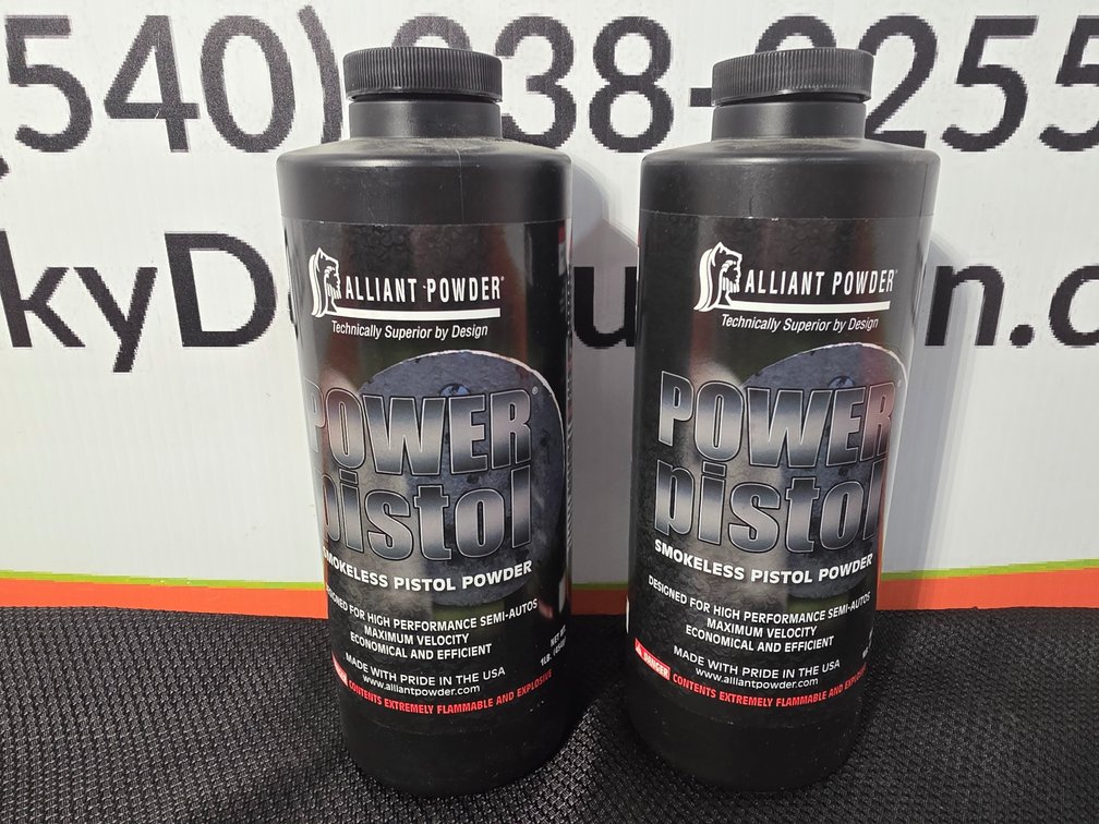 (2) Sealed Alliant Powder Power Pistol Smokeless Pistol Powder