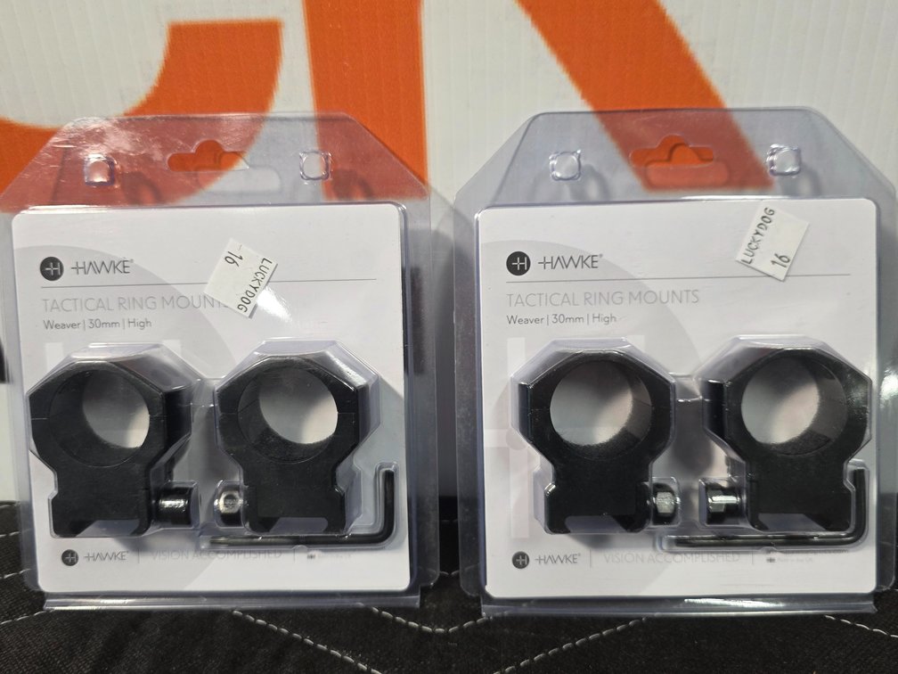 Hawke Tactical Ring Mounts - 30mm - 2pc (2)
