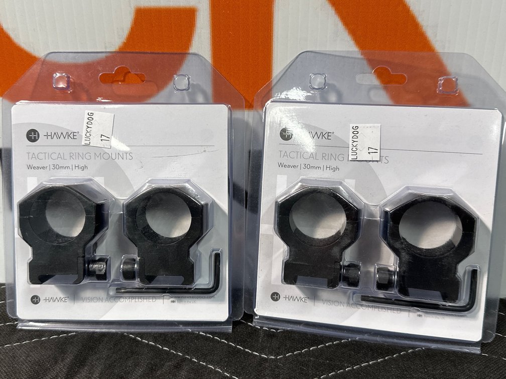 Hawke Tactical Ring Mounts - 30mm - 2pc (2)