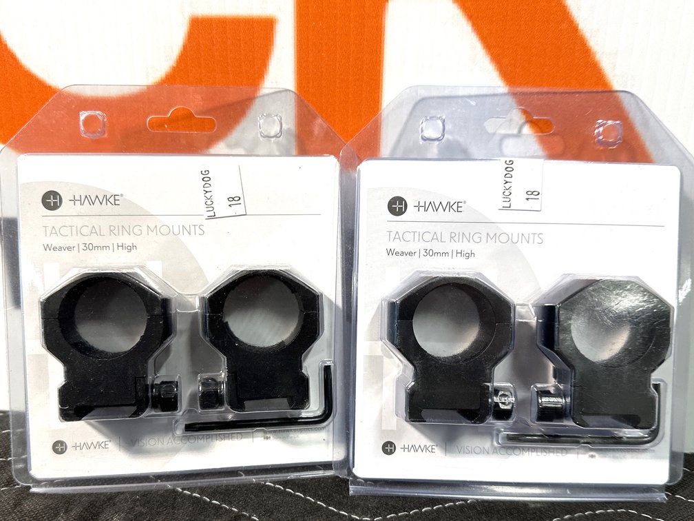 Hawke Tactical Ring Mounts - 30mm - 2pc (2)