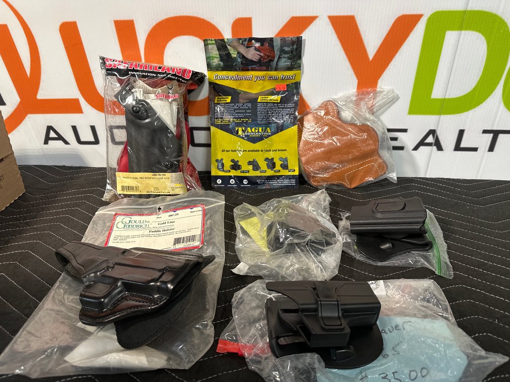 Assorted Tactical Holsters (6) - G&G Paddle Holster - Glock 19/23 - Sig Sauer P365 and others