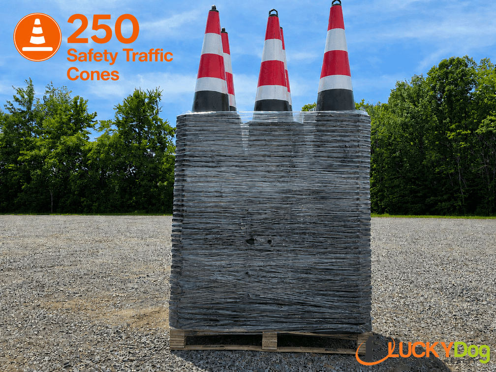 (250) Safety Traffic Cones - 250 Included