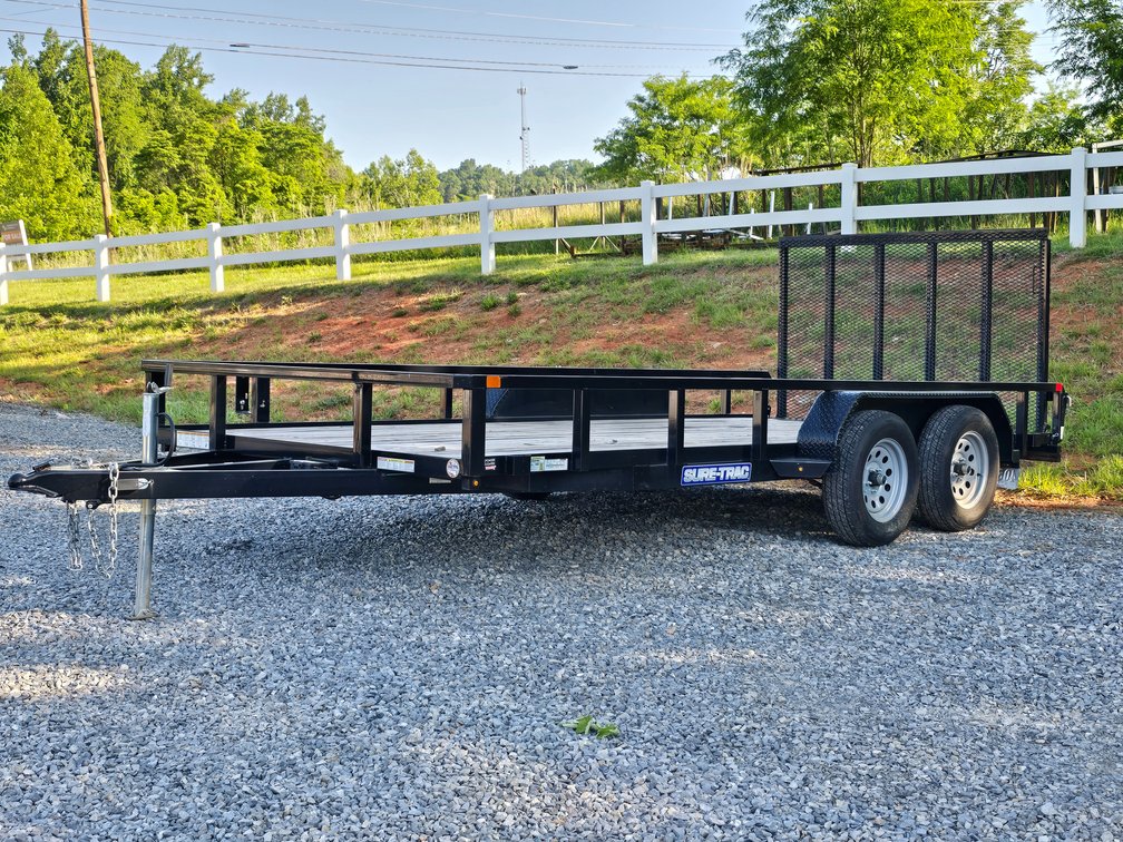 2023 Sure Trac 6.5' x 16' Utility Trailer - (2) 3500lb Axles - 2 5/16" Coupler - VIN# 5JW1U1623P1393398