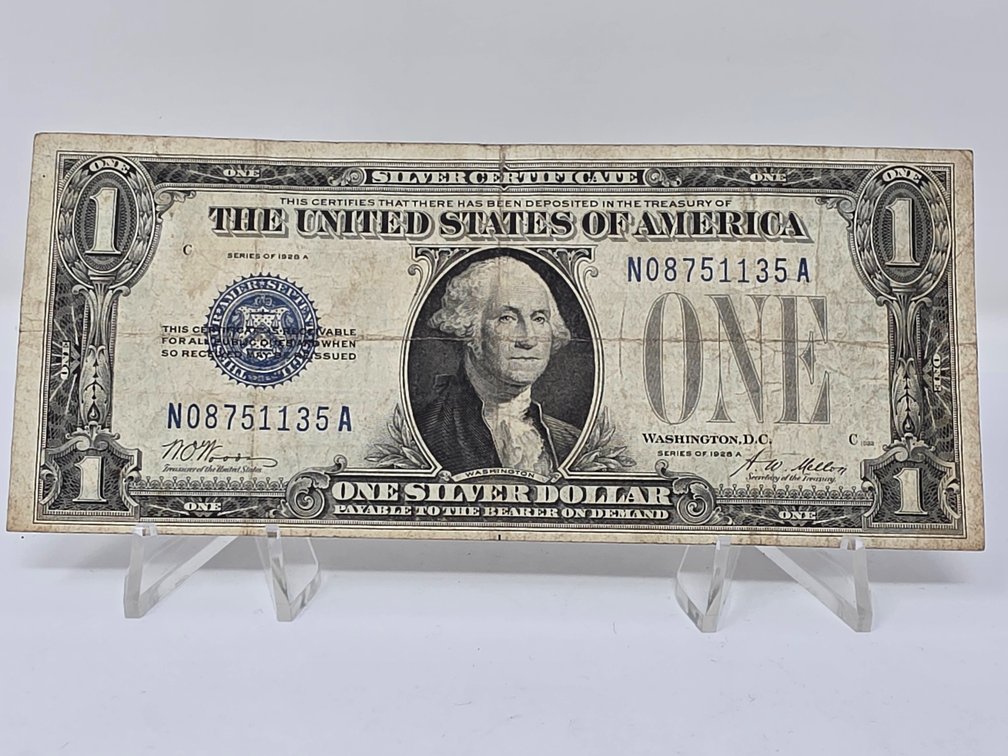 Series of 1928A $1 Dollar Funny Back Silver Certificate