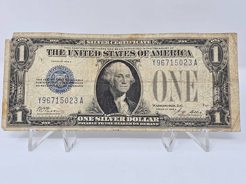 Series of 1928A $1 Dollar Funny Back Silver Certificate