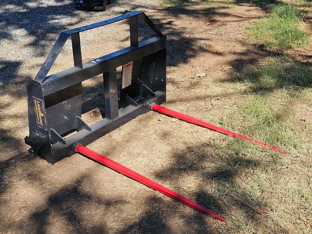 Unused Landhonor Skid Steer Bale Spear - Skid Steer Quick Attach