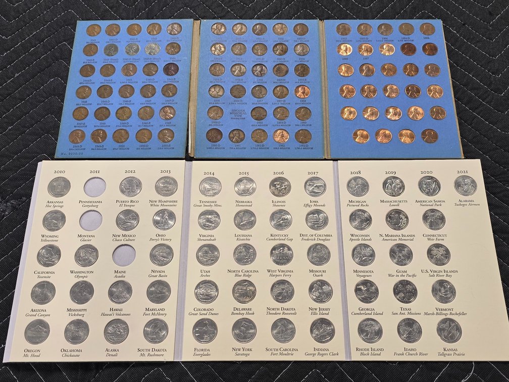 Lincoln Cent Collection - Washington Quarter Collection